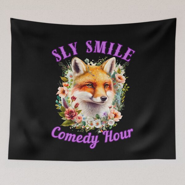 Artikelvorschau, Sly Smile Comedy Hour. realistischer Fuchs entworfen und verkauft von FoxVibes.