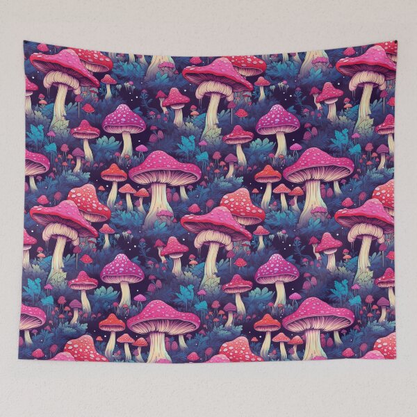 Item preview, Psychedelic Fantasy Mushroom Forest designed and sold by AgathaZolastore.