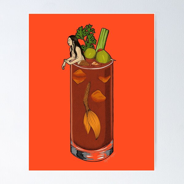 Item preview, Bloody Mary Mermaid Cocktail designed and sold by Elizabeth Weglein.