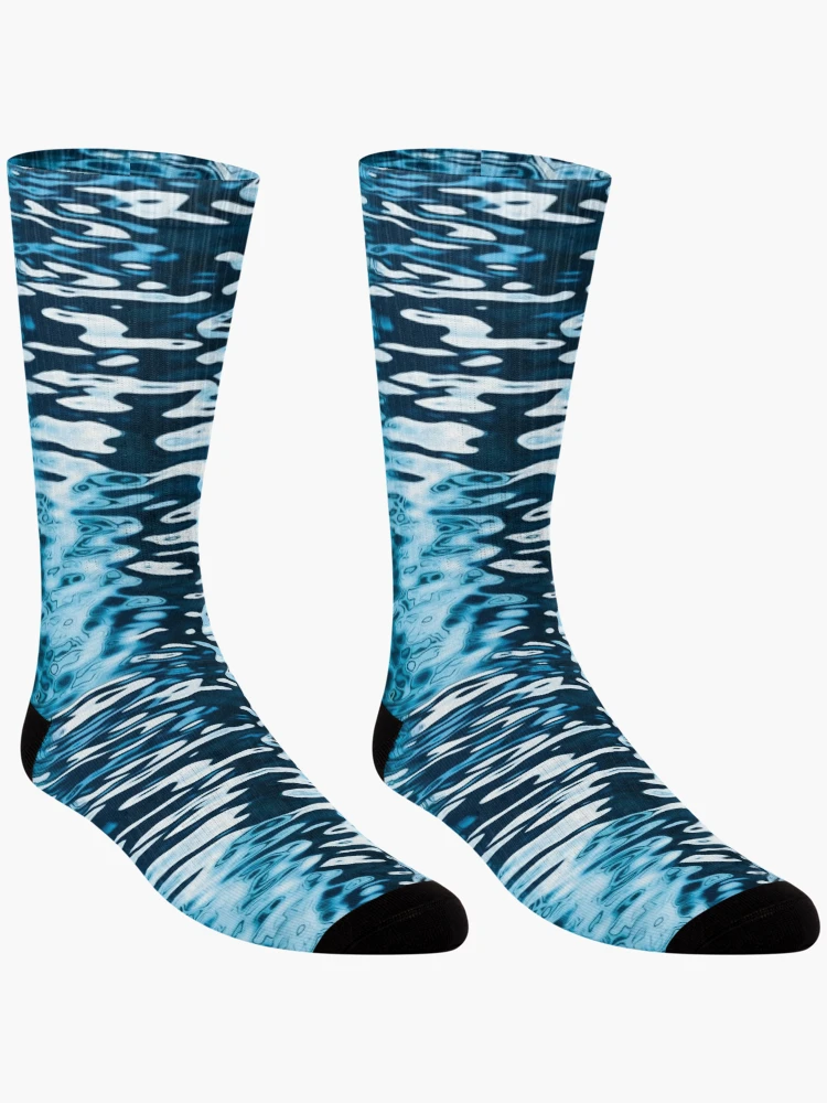 Thumbnail 3 of 5, Socks, Water Ripples designed and sold by PrettyPatternss.