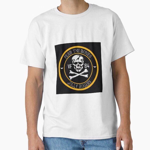 Item preview, US Navy Fighter Squadron 84 (VF-84) "Jolly Rogers" Fear The Bones Sticker designed and sold by MilitaryPlus.