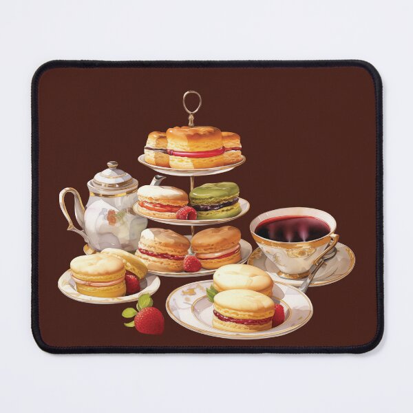 Item preview, English Afternoon Tea With Crumpet and Macarons designed and sold by Alicia Chee.