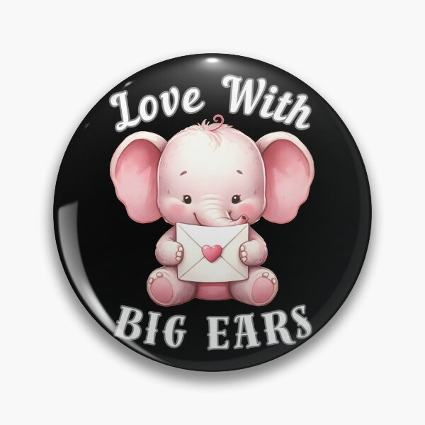 Item preview, Love With Big Ears designed and sold by ElephantVibes.