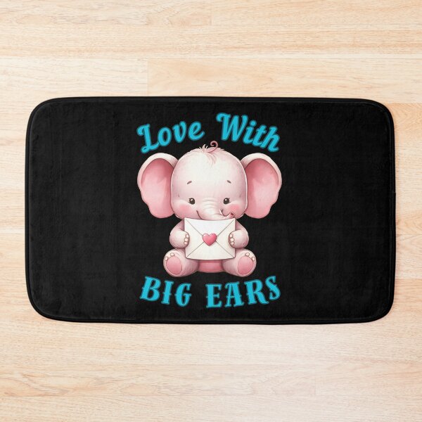 Item preview, Love With Big Ears. funny elephant designed and sold by ElephantVibes.