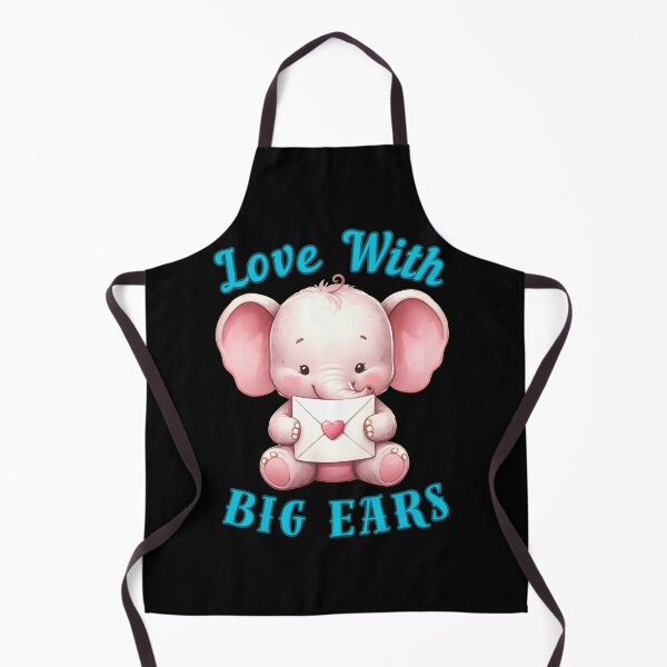 Item preview, Love With Big Ears. funny elephant designed and sold by ElephantVibes.