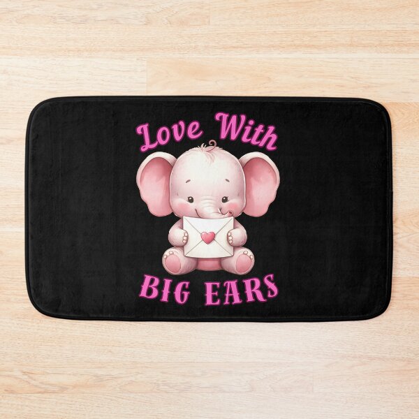 Item preview, Love With Big Ears. elephant head designed and sold by ElephantVibes.