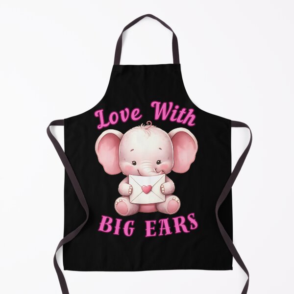 Item preview, Love With Big Ears. elephant head designed and sold by ElephantVibes.