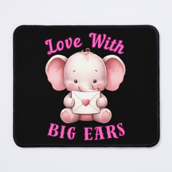Item preview, Love With Big Ears. elephant head designed and sold by ElephantVibes.