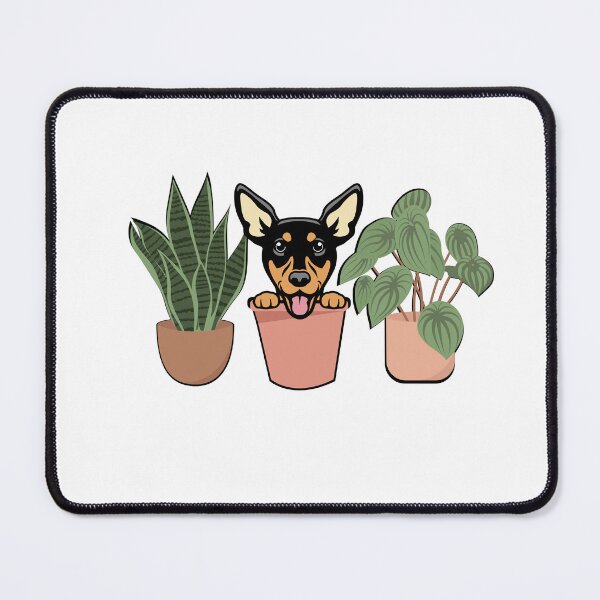 Item preview, Cute Miniature Pinscher And Plants designed and sold by TheAnimalZ00.