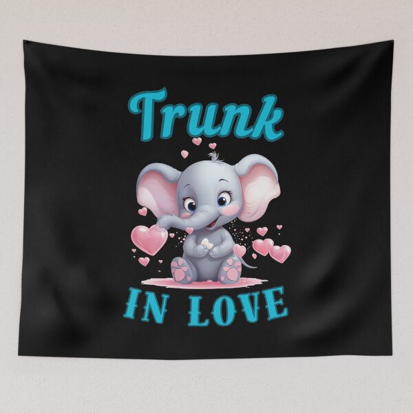 Item preview, Trunk In Love. funny elephant designed and sold by ElephantVibes.