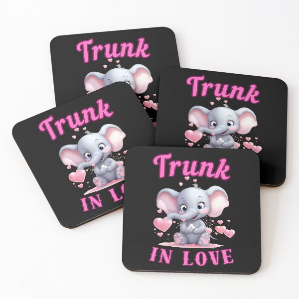 Item preview, Trunk In Love. elephant head designed and sold by ElephantVibes.