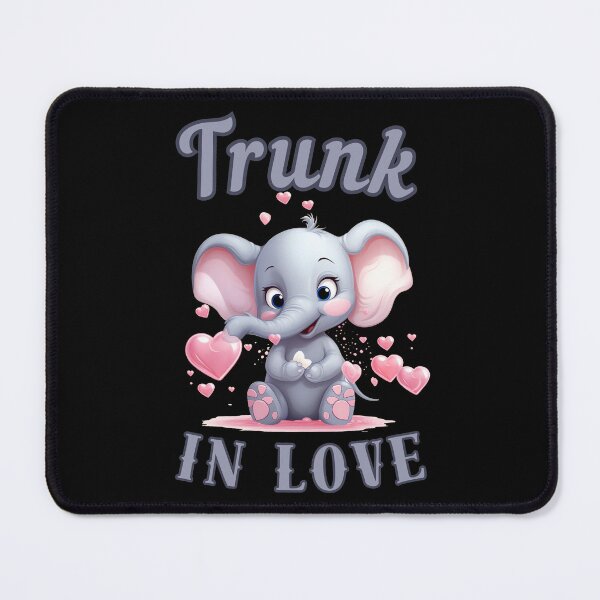 Item preview, Trunk In Love. elephant portrait designed and sold by ElephantVibes.