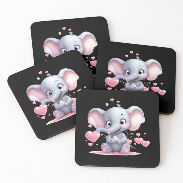 Item preview, Valentine Elephant designed and sold by ElephantVibes.
