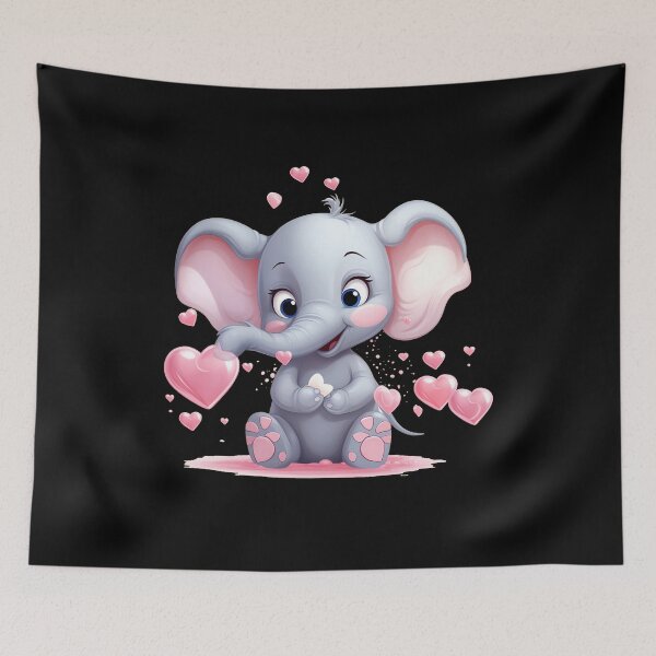 Item preview, Valentine Elephant designed and sold by ElephantVibes.