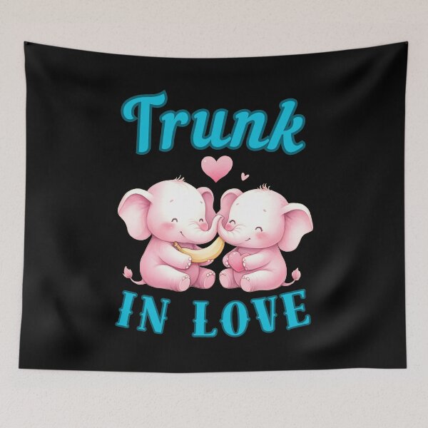 Item preview, Trunk In Love. adorable elephant designed and sold by ElephantVibes.