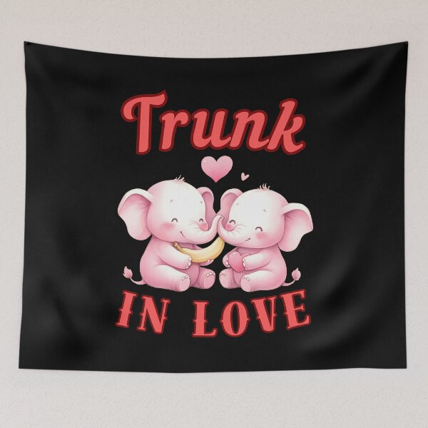 Item preview, Trunk In Love. happy elephant designed and sold by ElephantVibes.