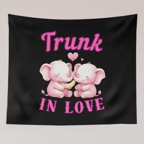 Item preview, Trunk In Love. elephant saying designed and sold by ElephantVibes.