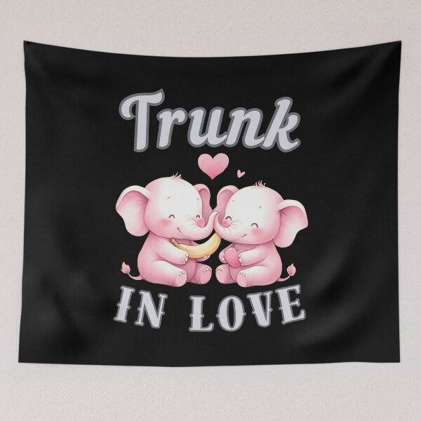 Item preview, Trunk In Love. Flower elephant designed and sold by ElephantVibes.