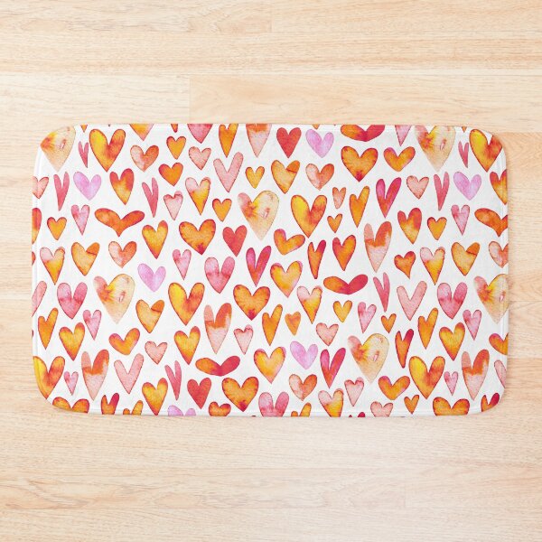Item preview, Pattern of Pink and Orange Hearts designed and sold by MissQuiss.