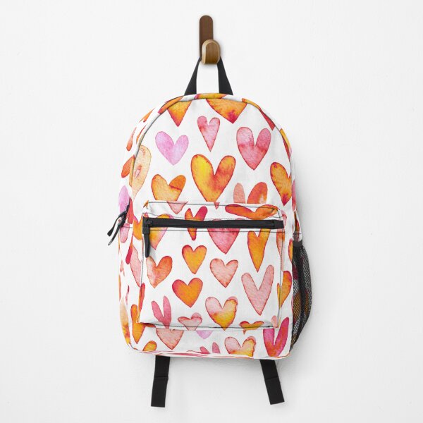 Item preview, Pattern of Pink and Orange Hearts designed and sold by MissQuiss.