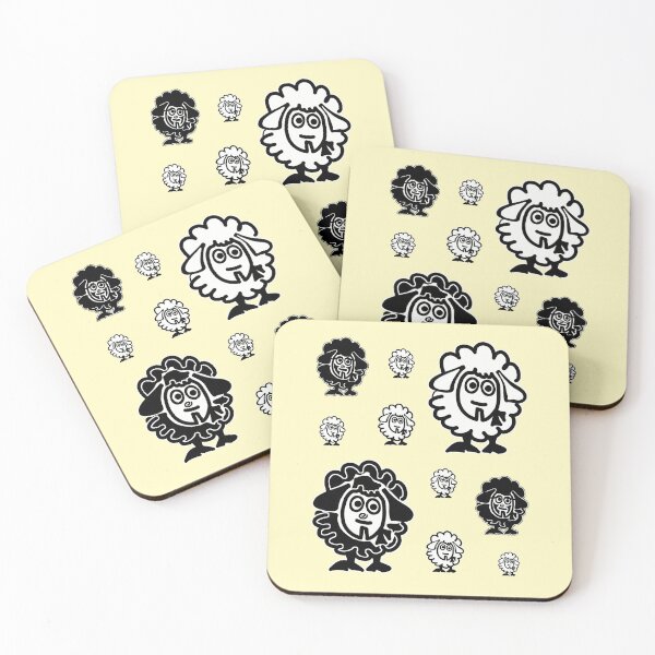 Item preview, Sheep herd black and white designed and sold by vibeno1.