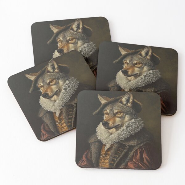 Item preview, Johannes Gutenberg the Wolf - Renaissance Portrait designed and sold by MobAesthetic.