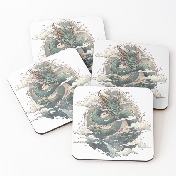 Item preview, Celestial Dragon: Mystical Guardian Amidst Clouds and Tides designed and sold by ShogunStyle.