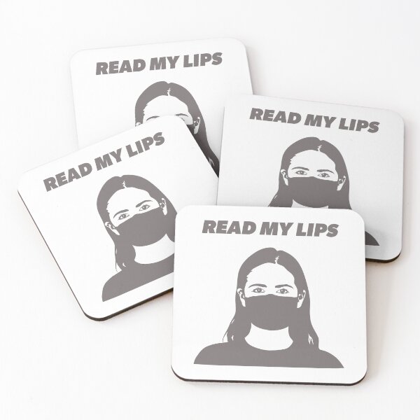 Item preview, Read My Lips (gray) designed and sold by sarahwlongcovid.