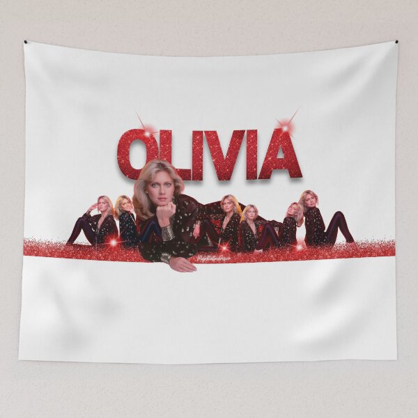 Item preview, OLIVIA - Olivia Newton-John Red Hot Designed by PopRetroDisco designed and sold by popretrodisco.