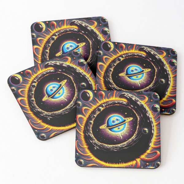 Item preview, Blackhole absorbing the sun sticker designed and sold by Kenndall.