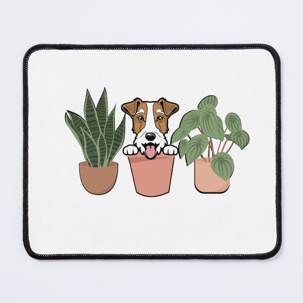 Item preview, Fox Terrier And Plants designed and sold by TheAnimalZ00.