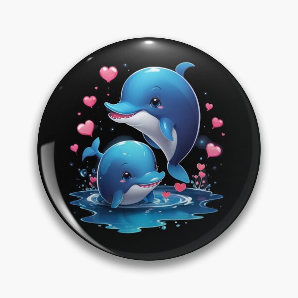 Item preview, Dolphin Love - Unique Valentine's Day Design for a Perfect Gift designed and sold by JOY STORE 45.