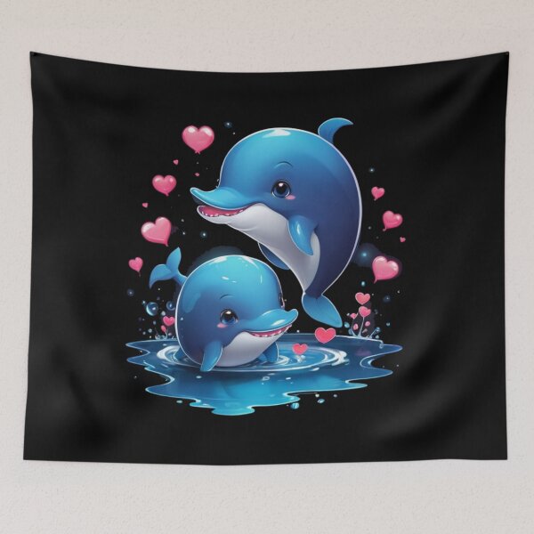 Item preview, Dolphin Love - Unique Valentine's Day Design for a Perfect Gift designed and sold by JOY STORE 45.