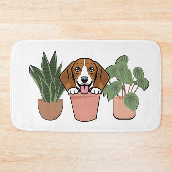 Item preview, Beagle And Plants designed and sold by TheAnimalZ00.