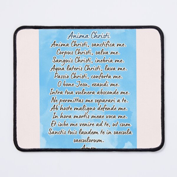 Item preview, Anima Christi Latin Prayer artwork / Sticker designed and sold by Designsleashed.