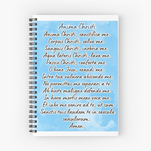 Item preview, Anima Christi Latin Prayer artwork / Sticker designed and sold by Designsleashed.