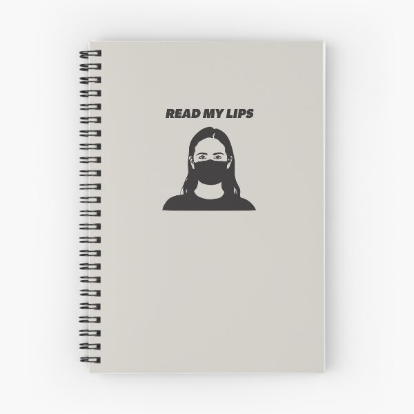 Item preview, Read My Lips (light gray background) designed and sold by sarahwlongcovid.