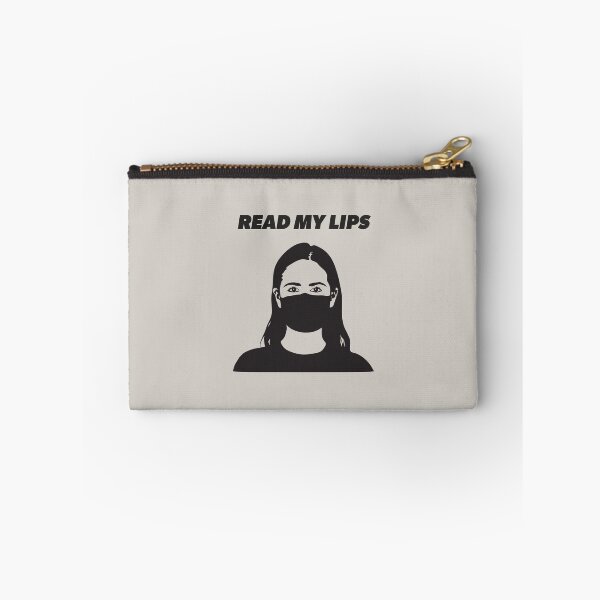 Item preview, Read My Lips (light gray background) designed and sold by sarahwlongcovid.