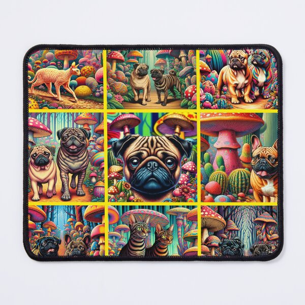 Item preview, Psychedelic Pet Portraits designed and sold by FivePugs.