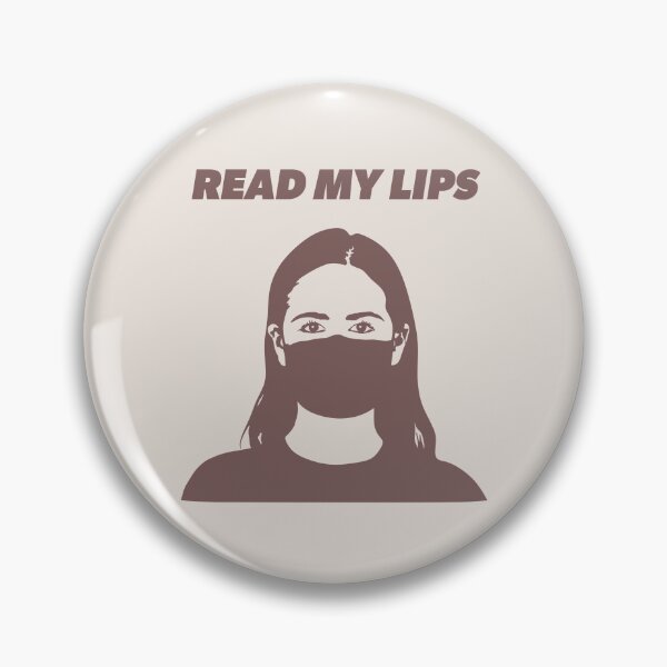 Item preview, Read My Lips (dusty mauve on light gray background) designed and sold by sarahwlongcovid.