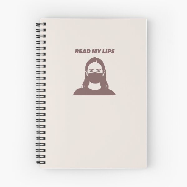 Item preview, Read My Lips (dusty mauve on light gray background) designed and sold by sarahwlongcovid.