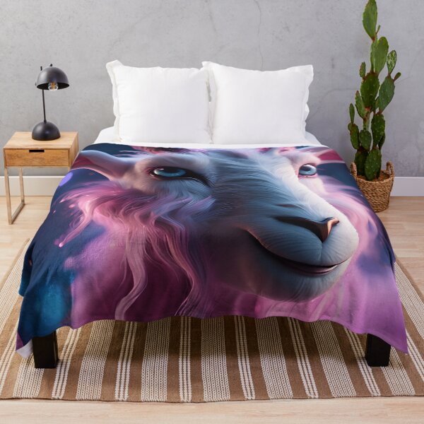 Item preview, Cute Mystical Pink Fantasy Goat designed and sold by TheArtOfPat.