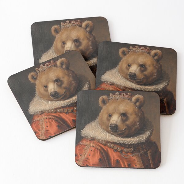 Item preview, Girzzly Bear - Renaissance Portrait designed and sold by MobAesthetic.