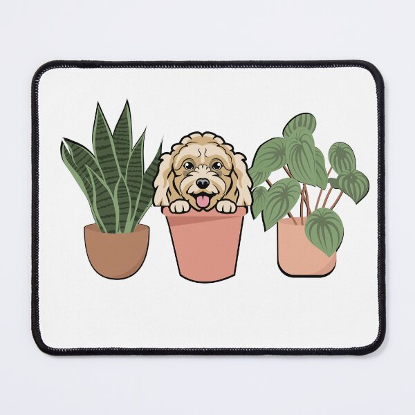 Item preview, Miniature Poodle And Plants designed and sold by TheAnimalZ00.