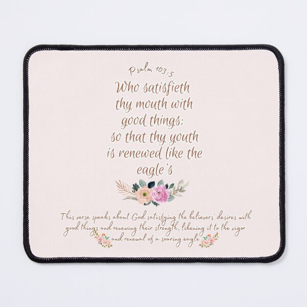 Item preview, Psalm 103 5 Sticker / T Shirt designed and sold by Designsleashed.