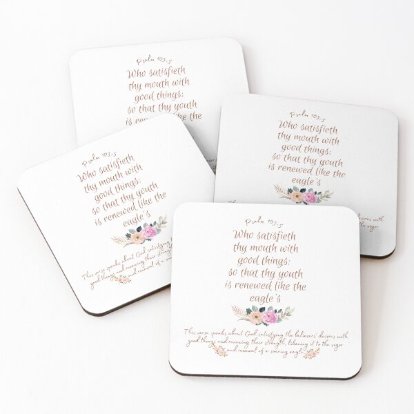 Item preview, Psalm 103 5 Sticker / T Shirt designed and sold by Designsleashed.