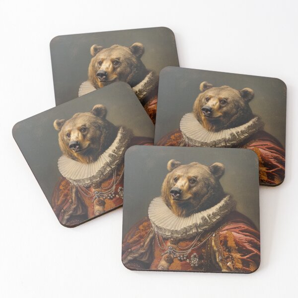 Item preview, Grizzly Bear  - Renaissance Portrait designed and sold by MobAesthetic.