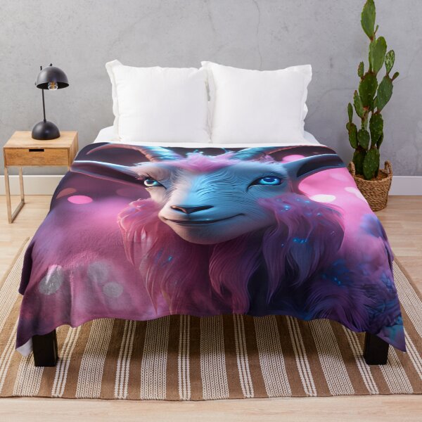 Item preview, Cute Mystical Pink Fantasy Goat designed and sold by TheArtOfPat.