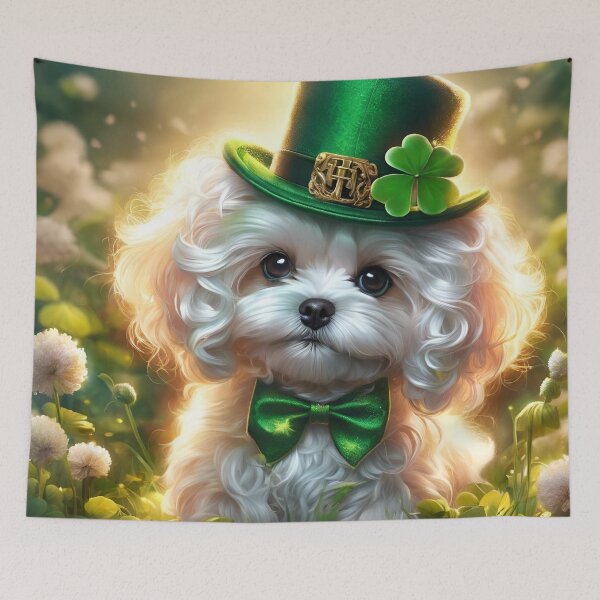 Item preview, Lucky Leprechaun Shih Tzu St. Patrick's Day designed and sold by purplesensation.