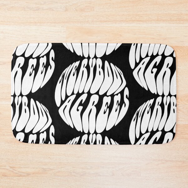 Item preview, Everybody Agrees Text Monochrome Black designed and sold by Meepuruproject.